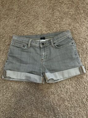PATAGONIA Grey Denim Jean Organic Cotton Shorts, Women's Size 27